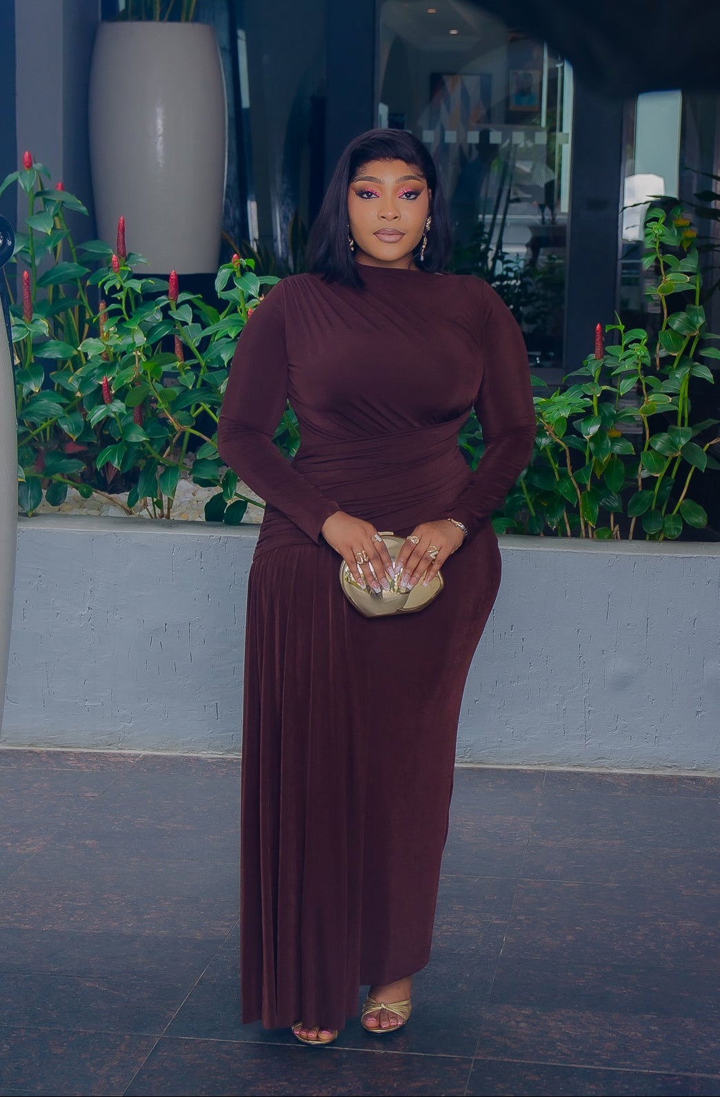 Bellina Posh Lady- Ruched Waist Bodycon Dress (New!) – DivAbby