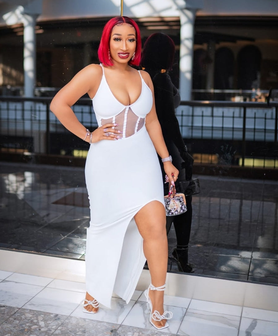 FINAL SALE! Beverly- High Slit Bandage Dress (CLEARANCE OUTLET! Final Sale/No Return/No Exchange!) FINAL SALE! Beverly- High Slit Bandage Dress (CLEARANCE OUTLET! Final Sale/No Return/No Exchange!)