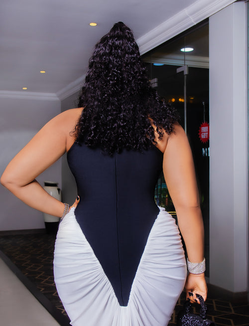 Twilight Grace Elegance- Halter Mesh Bandage Dress (New!)
