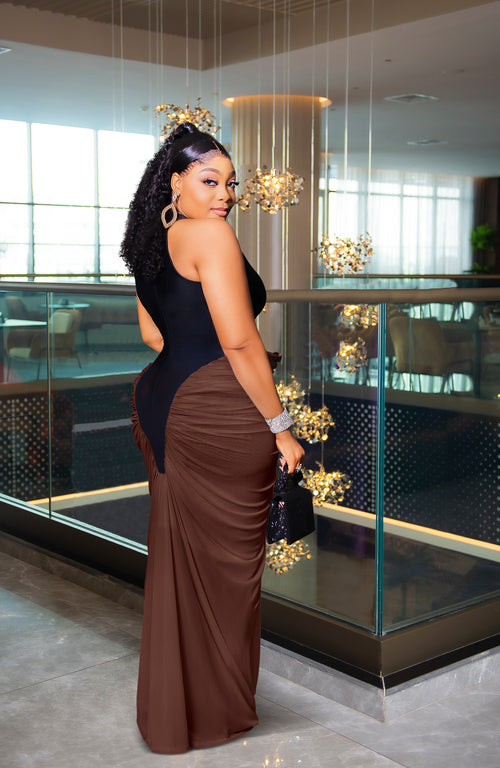 Twilight Grace Elegance- Halter Mesh Bandage Dress (New!)