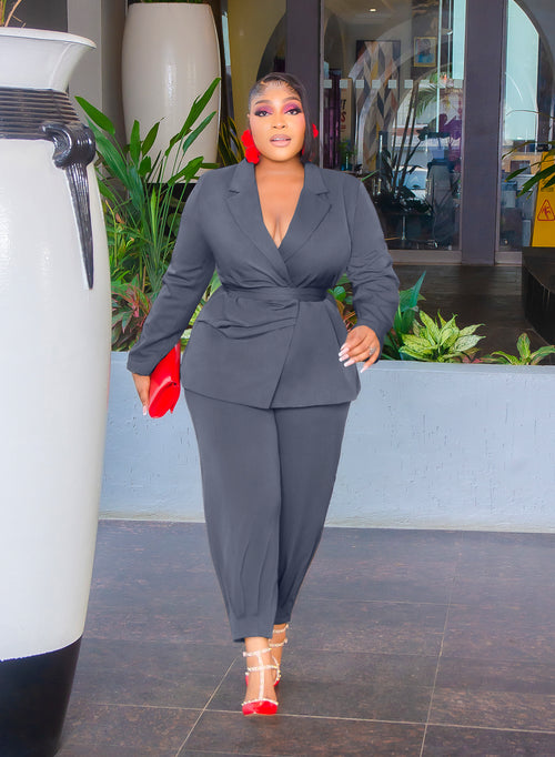 Regal Edge- 3pc Blazer/Ankle Pant Set (NEW) (2 Colors)