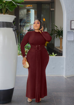 Snatched Elegance Drape- Bodycon Dress (New!) (3 Colors)