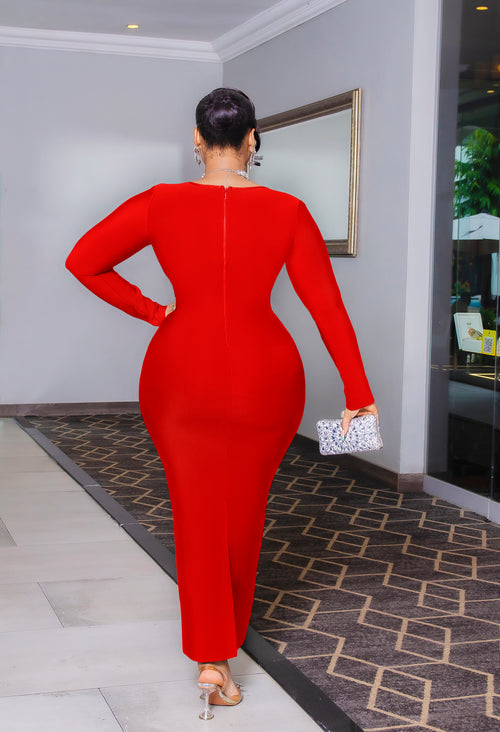 Crystal Whisper Glam- Corset Style Bandage Dress (New)