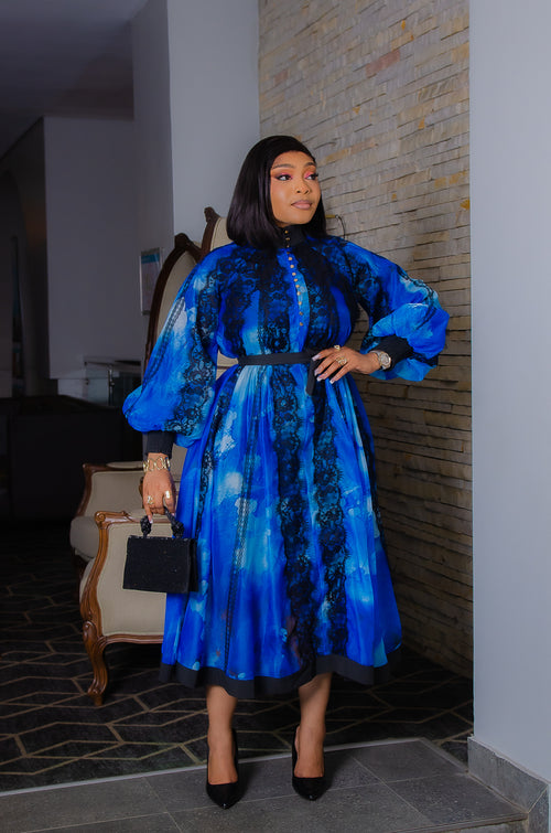 Opulent Bloom Belle- 3pcs Midi Dress/Under Slip/Belt (New!) (3 colors!)