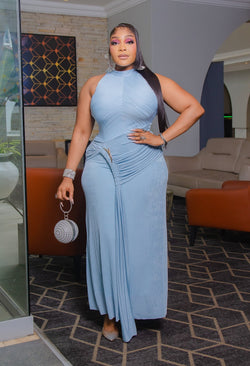 Amaya Scult Drape- Bodycon Maxi Dress (New!) (4 Colors)