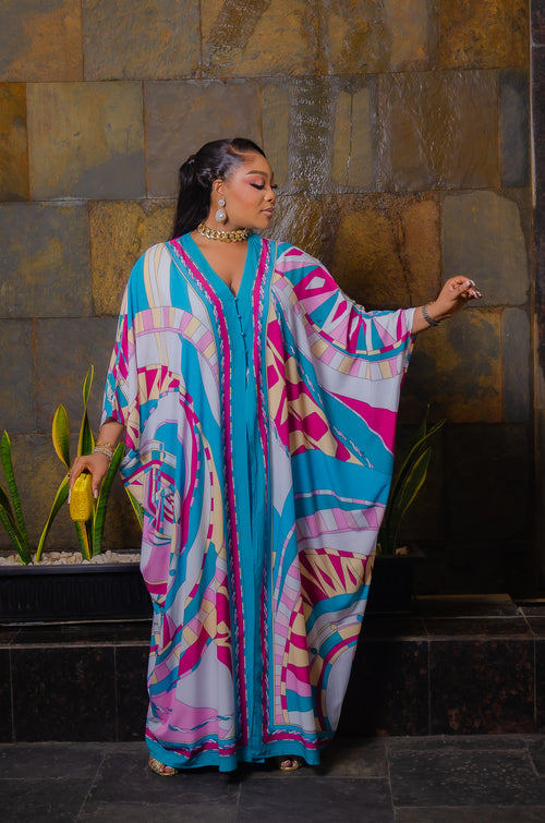 Opulent Aunty Luxe-  2pc Kimono Top/Long Pant SET (NEW) (2 colors!)