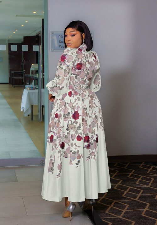 Magnolia Jewel- 2pcs Maxi Dress & Belt (New!) (2 colors!)