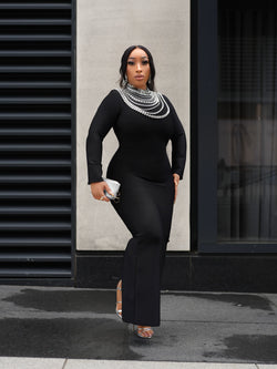 Diamond Drip Queen Long BANDAGE Dress (New!)