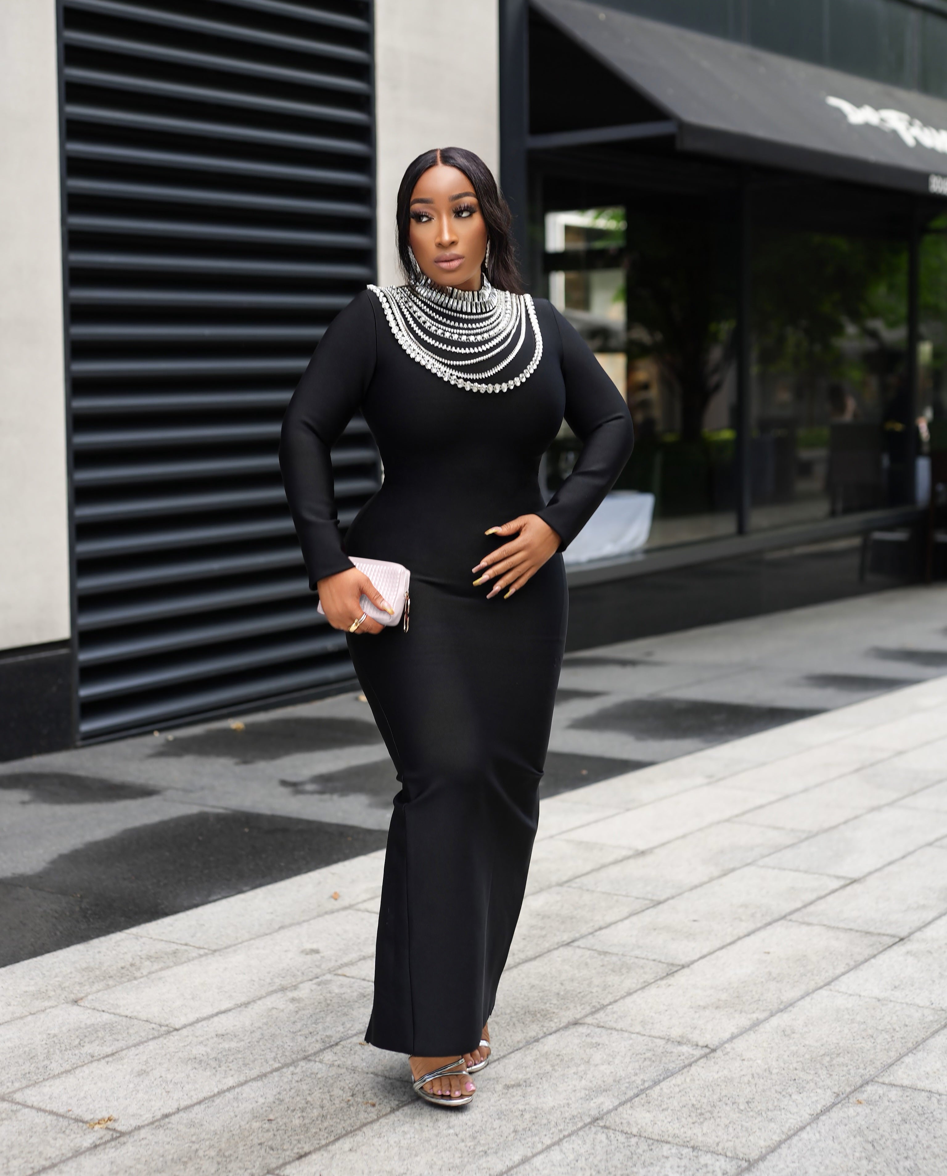 Diamond Drip Queen Long BANDAGE Dress (New!)  DivAbby