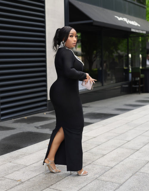 Diamond Drip Queen Long BANDAGE Dress (New!)