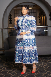 Enchanting Beauty- Floral Hollow-Out Lace Dress (New! 3 colors)