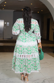Enchanting Beauty- Floral Hollow-Out Lace Dress (New! 3 colors)