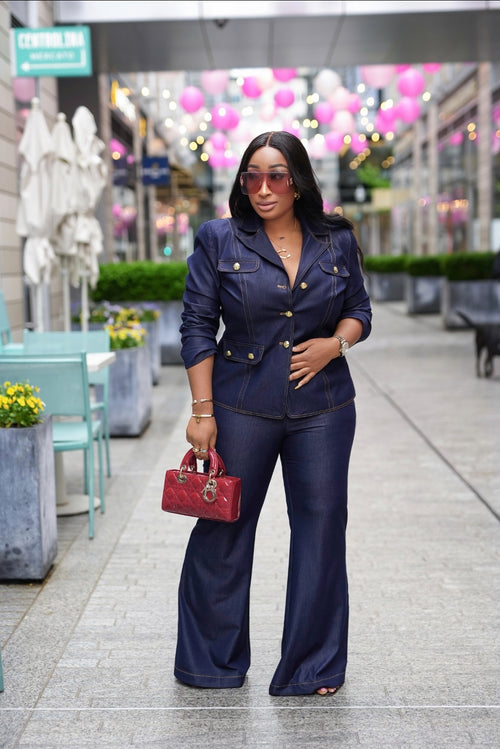 Denim Royale- 2pc Blazer/Pant Set (NEW)