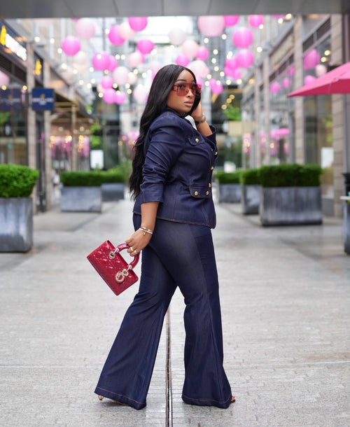 Denim Royale- 2pc Blazer/Pant Set (NEW)