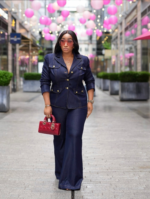 Denim Royale- 2pc Blazer/Pant Set (NEW)