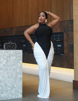 Twilight Grace Elegance- Halter Mesh Bandage Dress (New!)