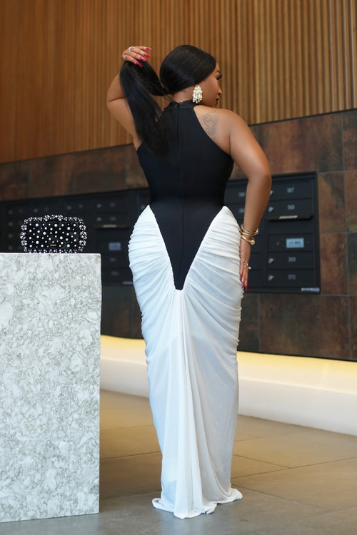 Twilight Grace Elegance- Halter Mesh Bandage Dress (New!)