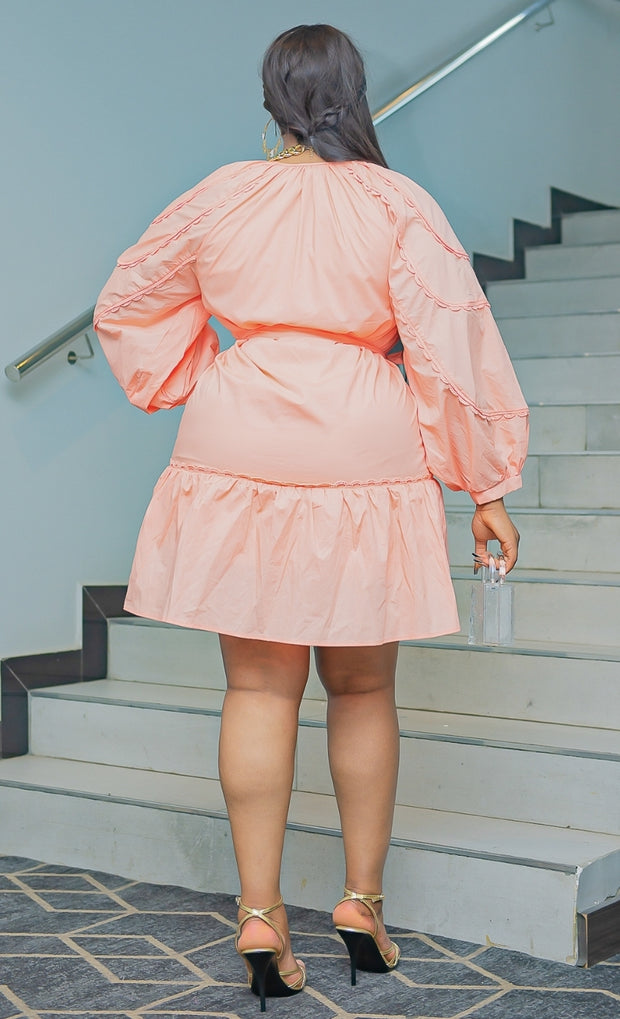 Aqua Blossom Diva- Lace Trim SKATER Dress (New)