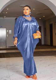 Posh Aunty- Mesh Beaded Kaftan Maxi Dress (4 colors)