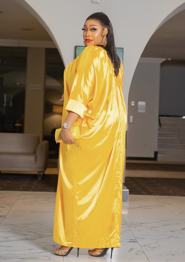 Posh Aunty- Mesh Beaded Kaftan Maxi Dress (4 colors)