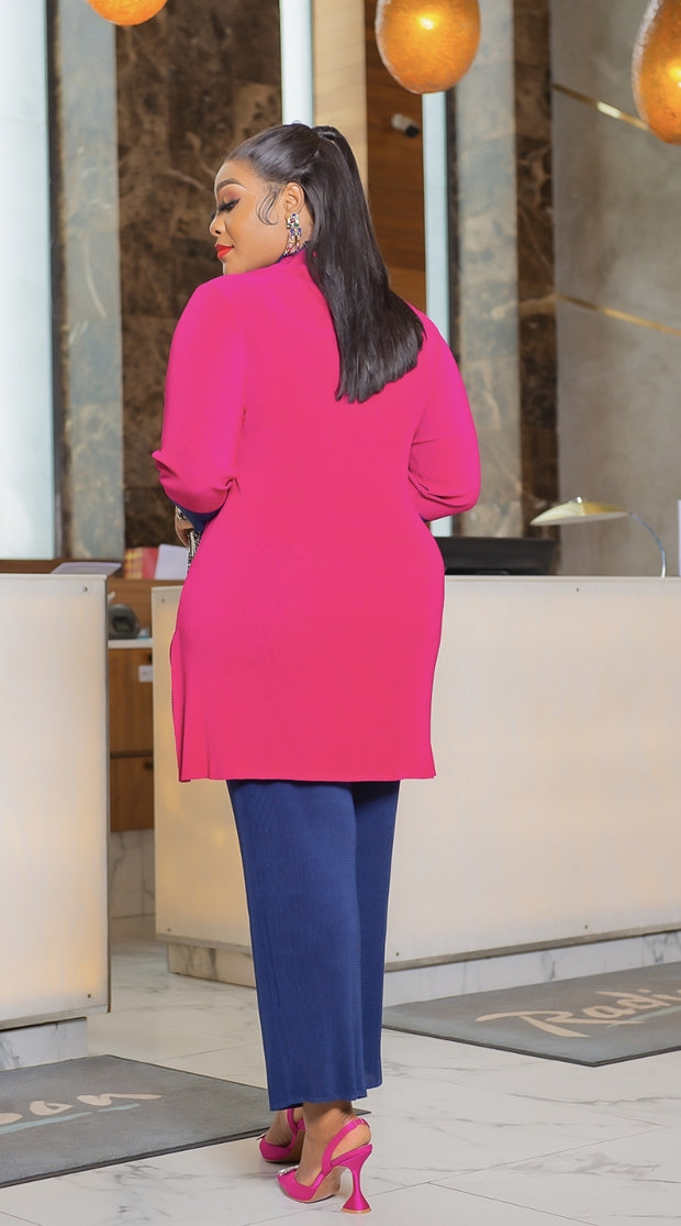Robella Fancy- 2pcs Colorblock Tunic/Capri Pant Set (NEW)