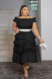 Attractive Beauty- Hollow Out Lace Dress (New! 3 colors)