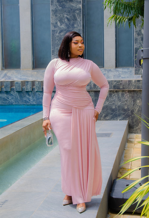 Bellina Posh Lady- Ruched Waist Bodycon Dress (New!)