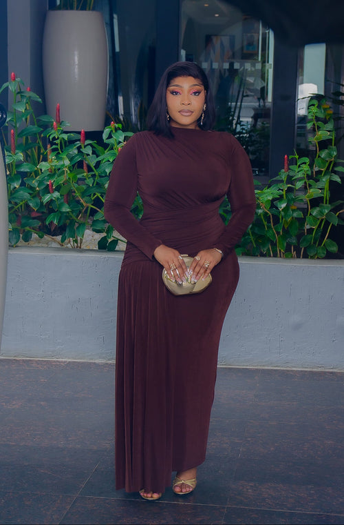 Bellina Posh Lady- Ruched Waist Bodycon Dress (New!)