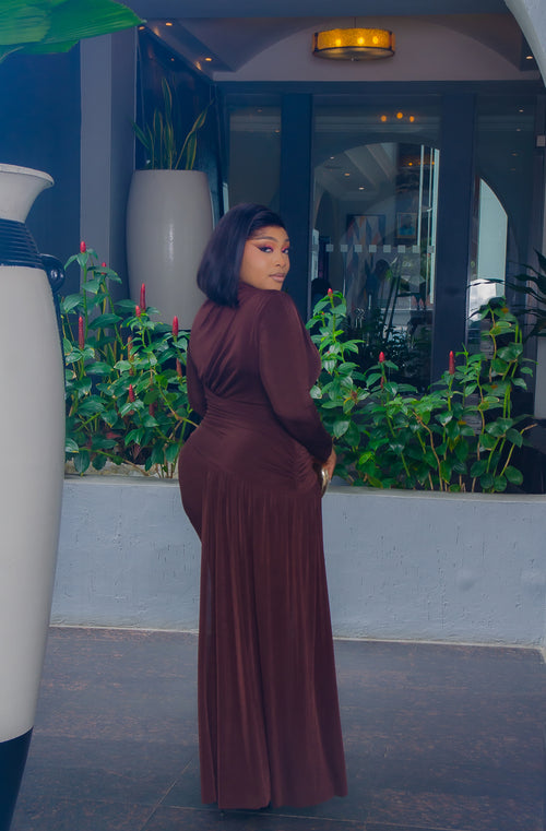 Bellina Posh Lady- Ruched Waist Bodycon Dress (New!)