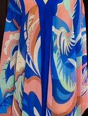 Rich Queen Vibes- 2pc Kaftan Top/Pant SET (Orange)
