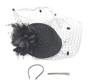 Flower/Feather/Mesh Veil Headband/Fascinator (New)