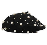 Venetian Pearls- Beaded Wool Beret