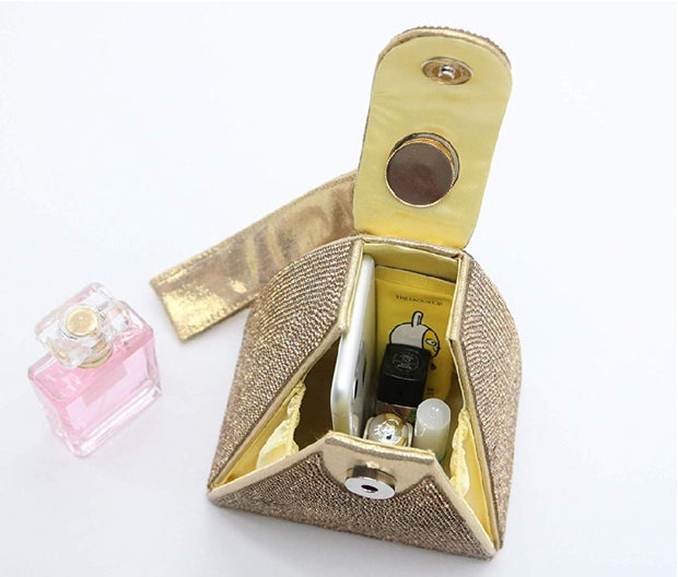 Louvre Triangle- Pyramid Shape Rhinestone Evening Clutch
