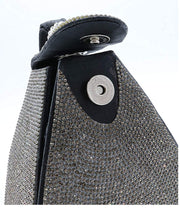 Louvre Triangle- Pyramid Shape Rhinestone Evening Clutch