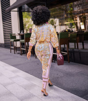 Yolanda- 2pcs Tunic Blouse and Leggings Set (New)