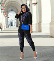 Lettie- 2 pcs Embellished Sweater Tracksuit Set (NEW)