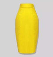 Boss Lady- High Waist Midi BANDAGE SKIRT (Multiple colors)