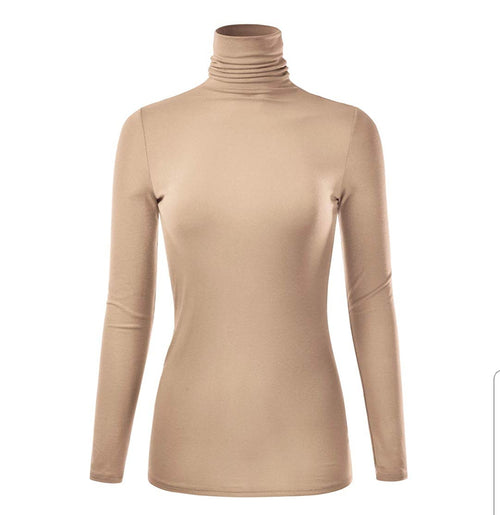 Cozy Up Pretty- Turtleneck Blouse (Ships in 3 days)