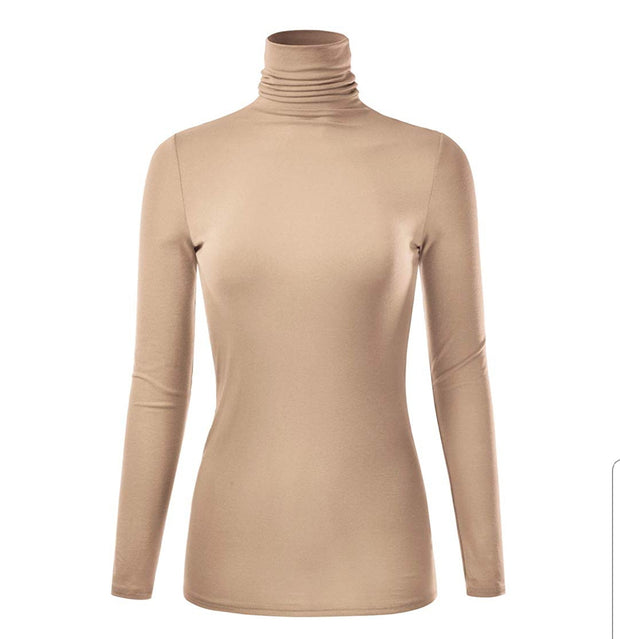 Cozy Up Pretty- Turtleneck Blouse (PREORDER! Ships in 3-5 days)