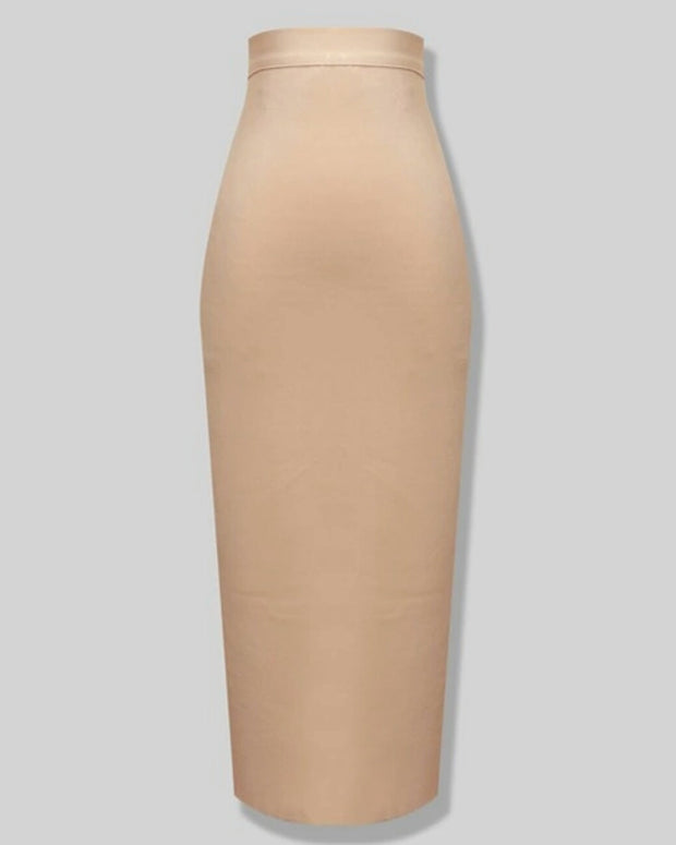 Boss Lady- High Waist Midi BANDAGE SKIRT (Multiple colors)