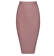 Boss Lady- High Waist Midi BANDAGE SKIRT (Multiple colors)