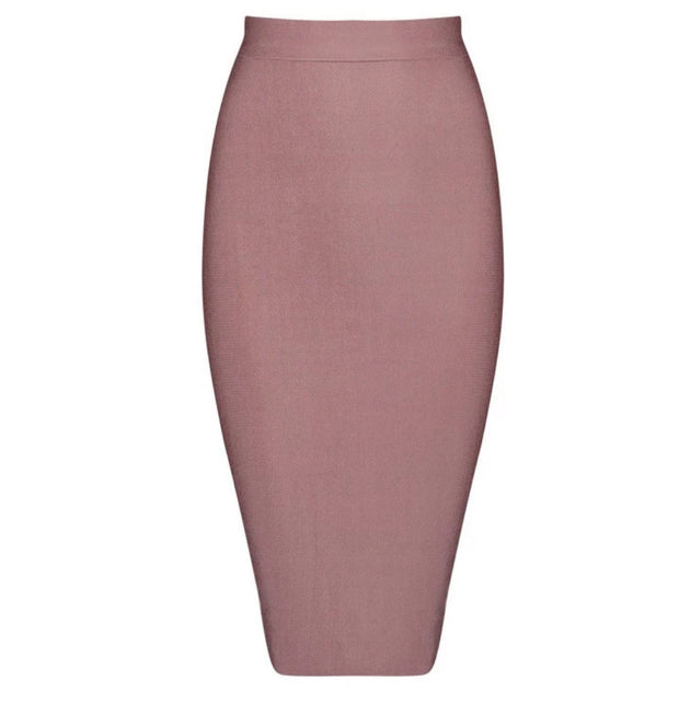 Boss Lady- High Waist Midi BANDAGE SKIRT (Multiple colors)
