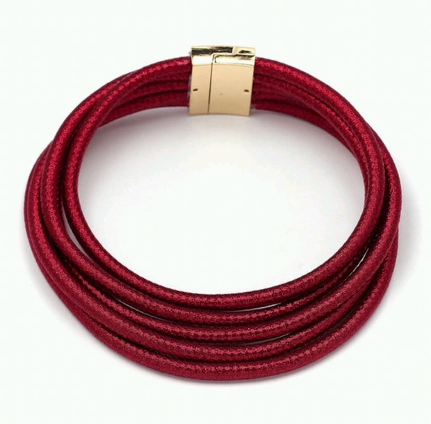 Five-layered coil-style CHOKER NECKLACE (Six colors)