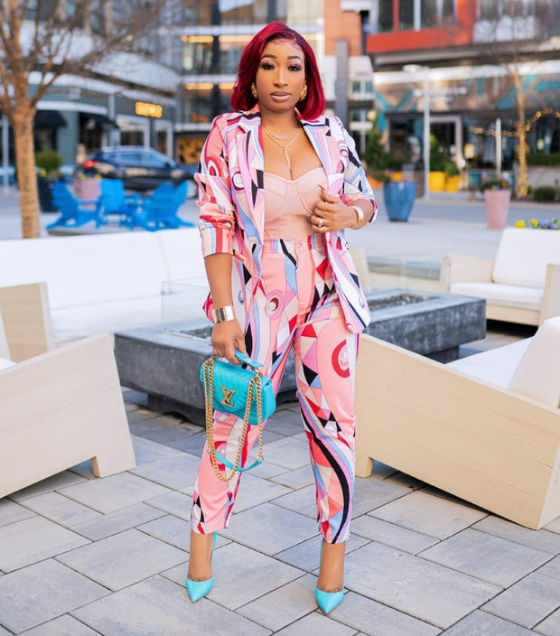 Wealthy Chic- 2pc Blazer/Pant Set (NEW)