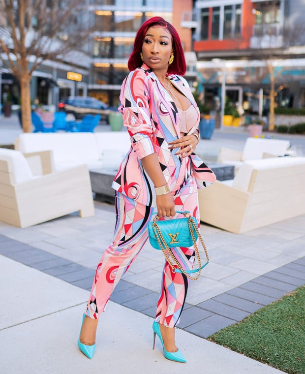 Wealthy Chic- 2pc Blazer/Pant Set (NEW)