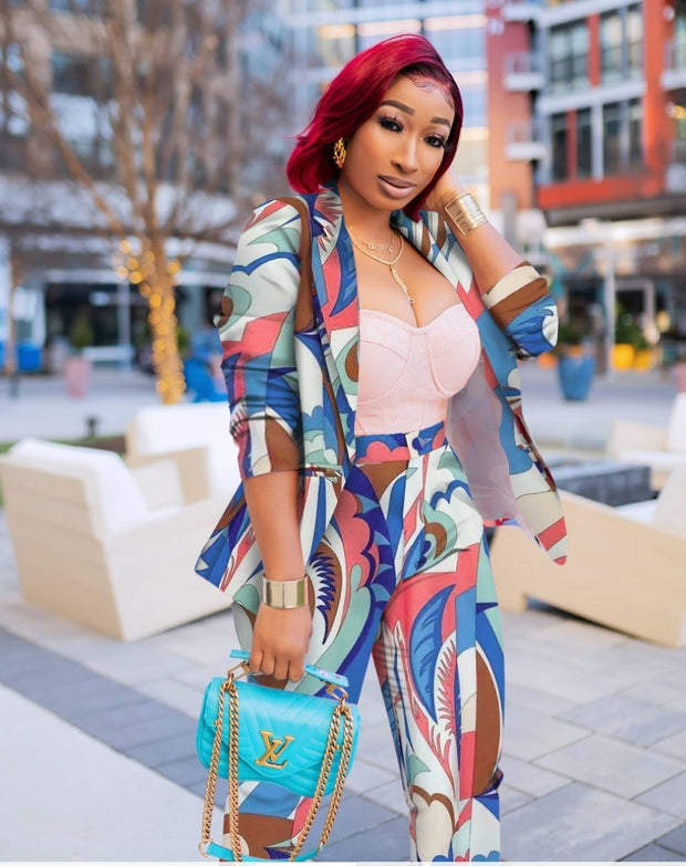 Wealthy Chic- 2pc Blazer/Pant Set (NEW)