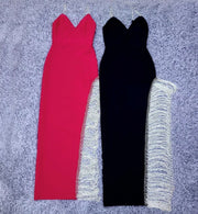 Miriam- Crystal Tassels Bandage Dress (NEW)