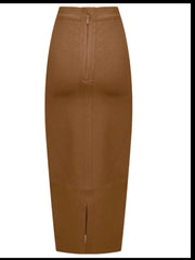 Boss Lady- High Waist Midi BANDAGE SKIRT (Multiple colors)