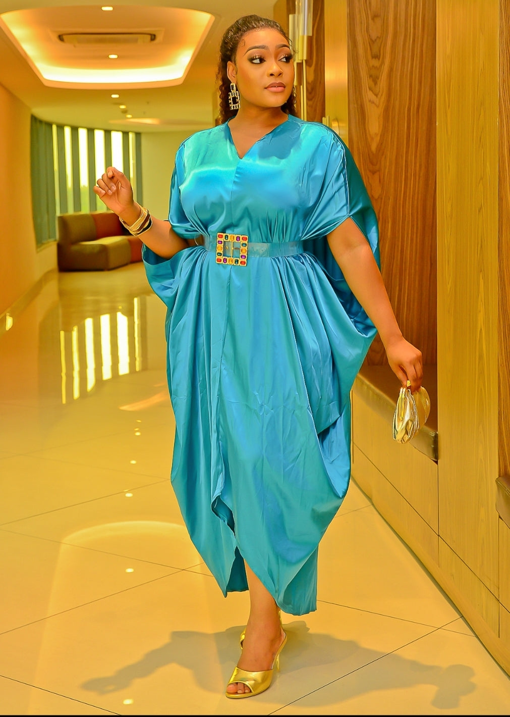 FINAL SALE! Wealthy Aunty- Kaftan Maxi Dress (5 colors) (CLEARANCE OUT – DivAbby
