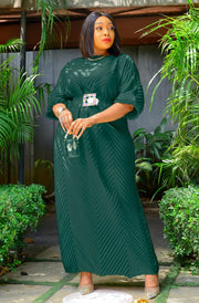 Kalista Fancy- Pleats Detail Maxi Dress (New)